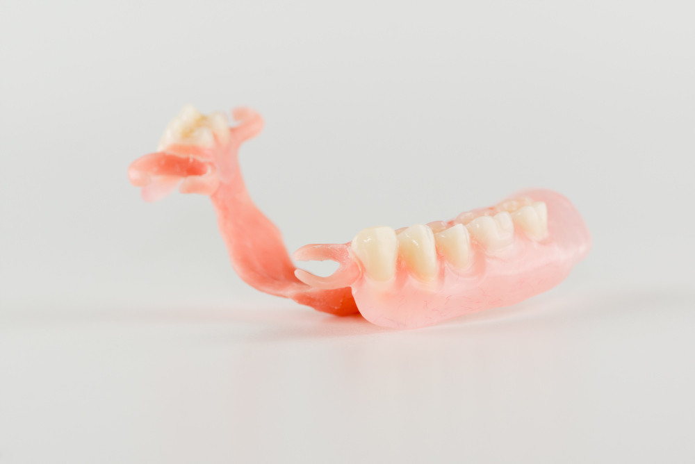 new nylon prosthesis for a patient with a partial loss of teeth