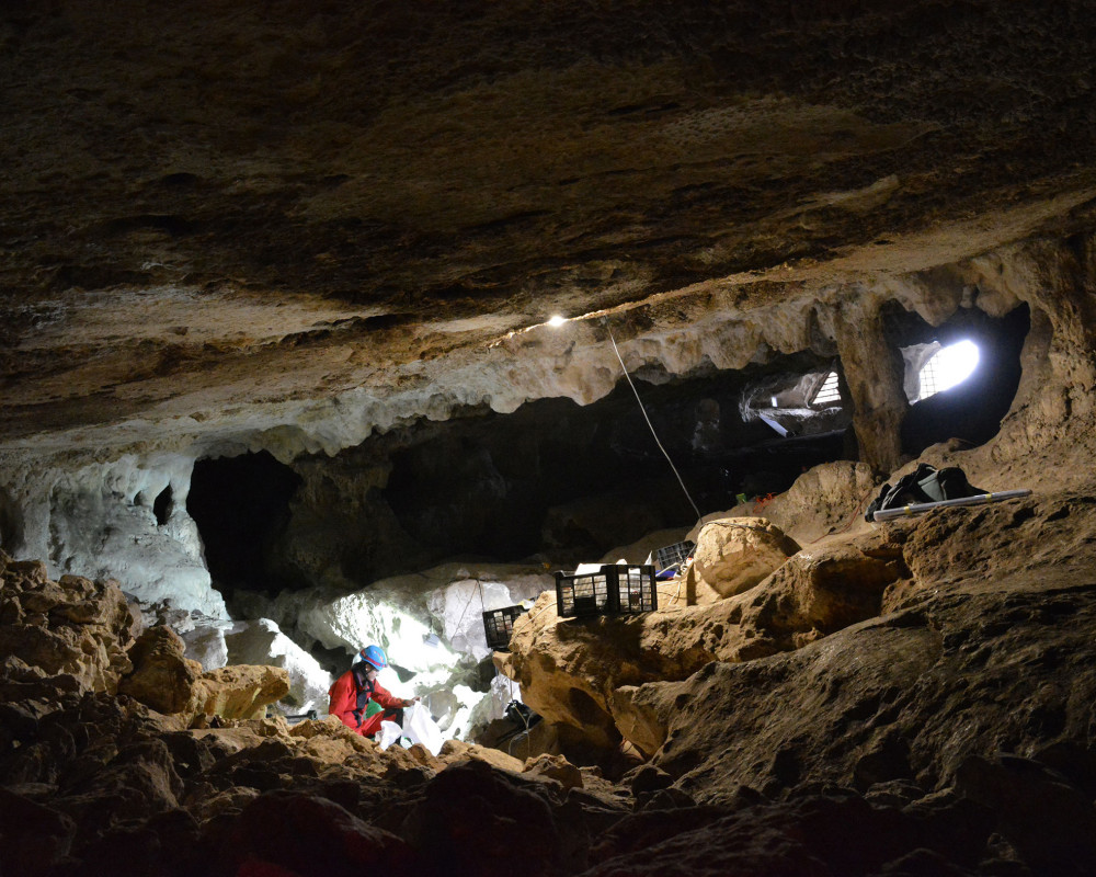 Blick ins Innere der Cueva de Malalmuerzo.