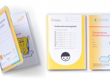 Zwei U-Hefte in einer transparenten Mappe: Die hessischen Pädiater und Zahnärzte erhoffen sich von dem neuen Gemeinschaftsprojekt eine bessere Übersichtlichkeit über die Kindervorsorge-Untersuchungen
