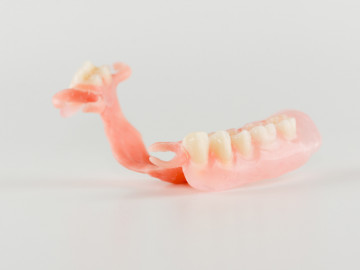 new nylon prosthesis for a patient with a partial loss of teeth
